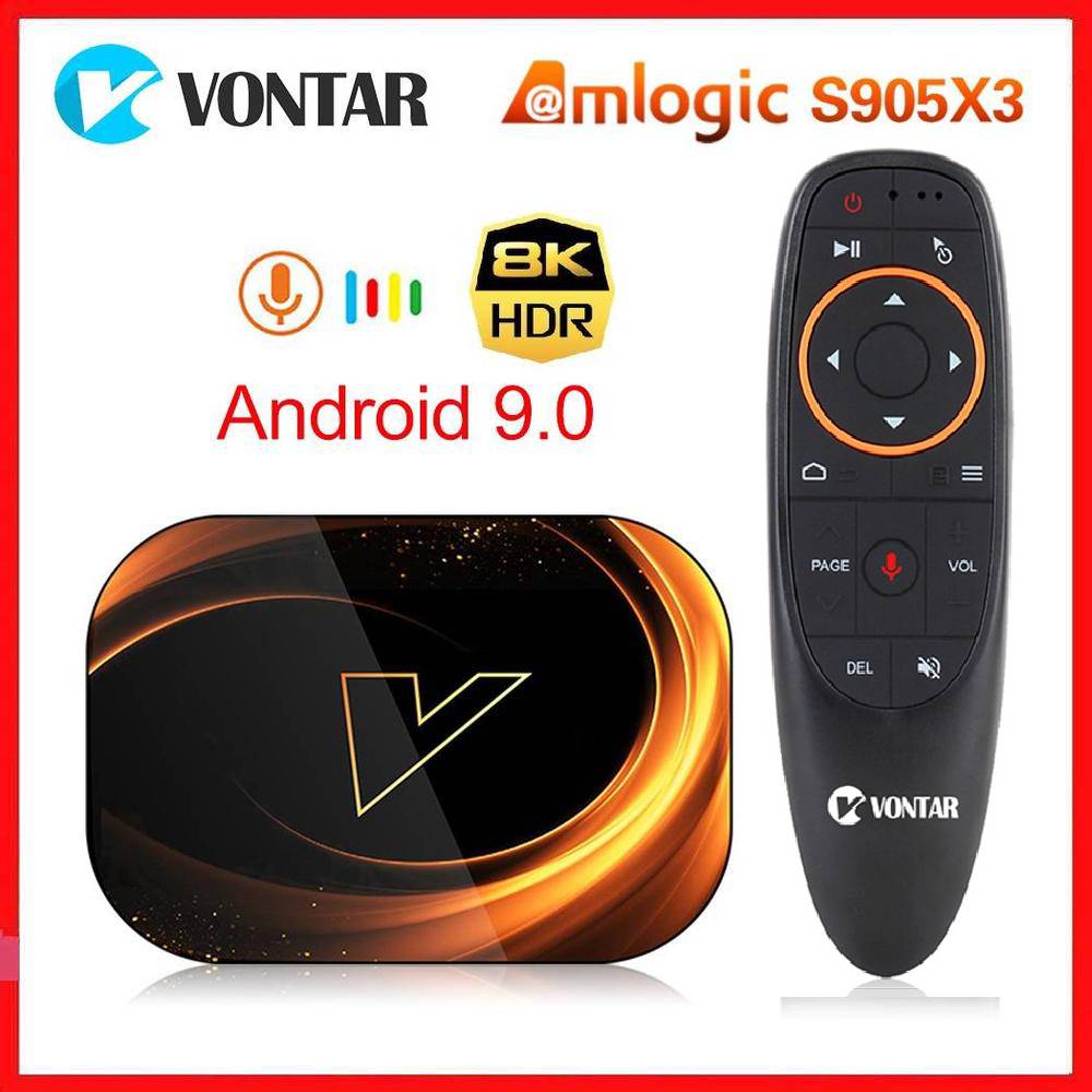 Vontar X3 Amlogic S905X3 ȵ̵ 9.0 TV ڽ, ..
